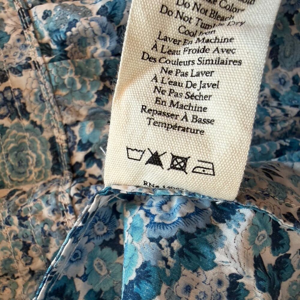 LoveShackFancy X Liberty London Blue Floral Natasha Dress Love Shack Sz XS - Picture 9 of 9
